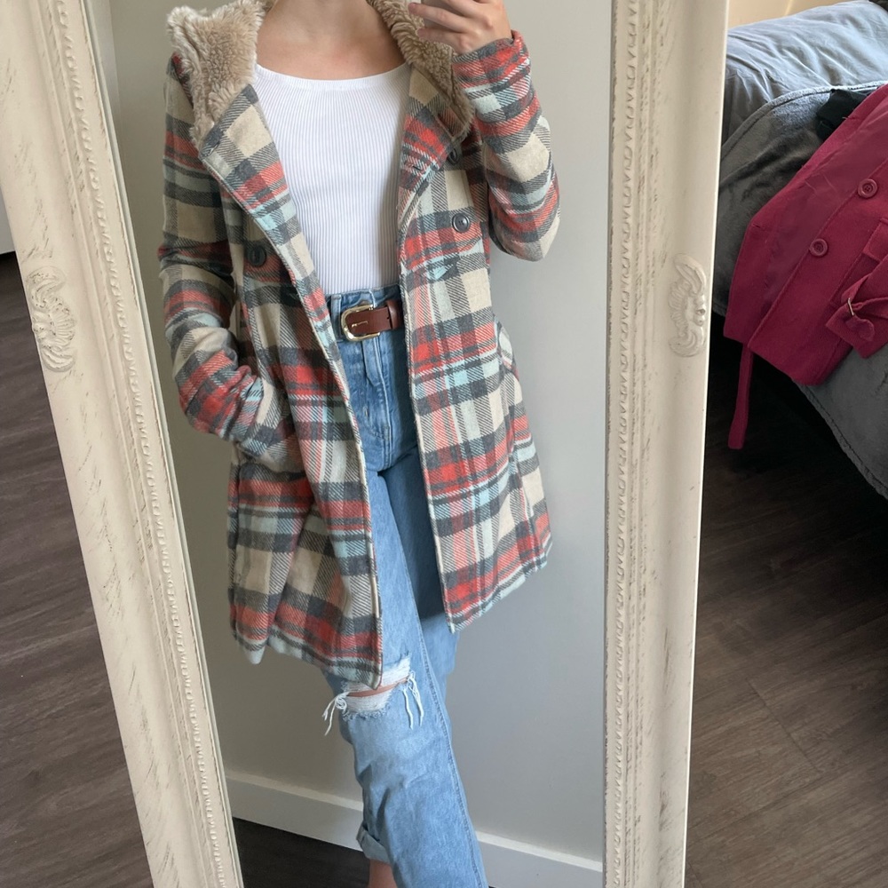 Billabong Plaid XS Coat